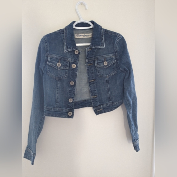 Vintage Blue Denim Cropped Jacket Size XS - Picture 5 of 7